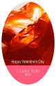 Just Photo  with Text Valentine Vertical Oval Labels 